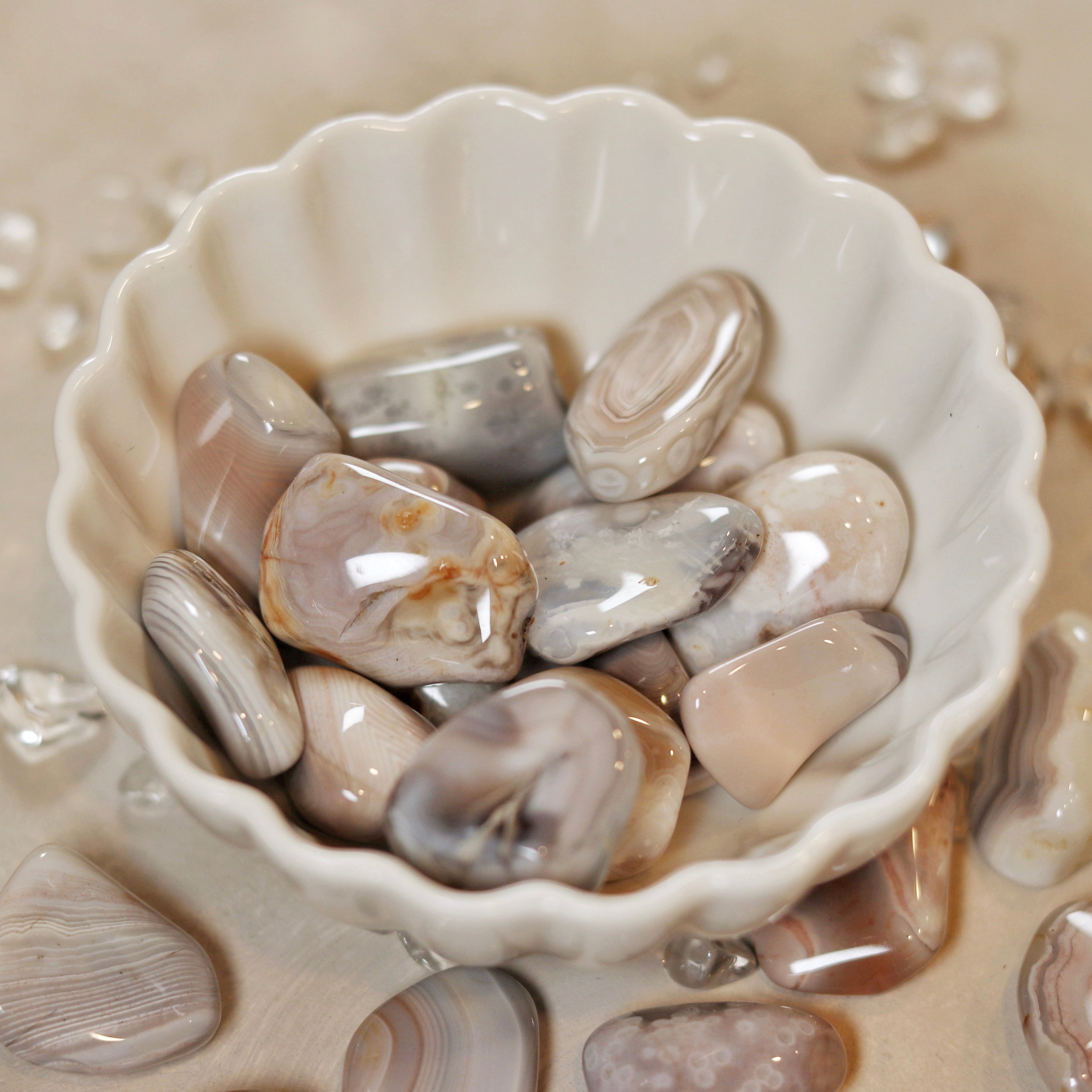 Pink Botswana Agate Tumble