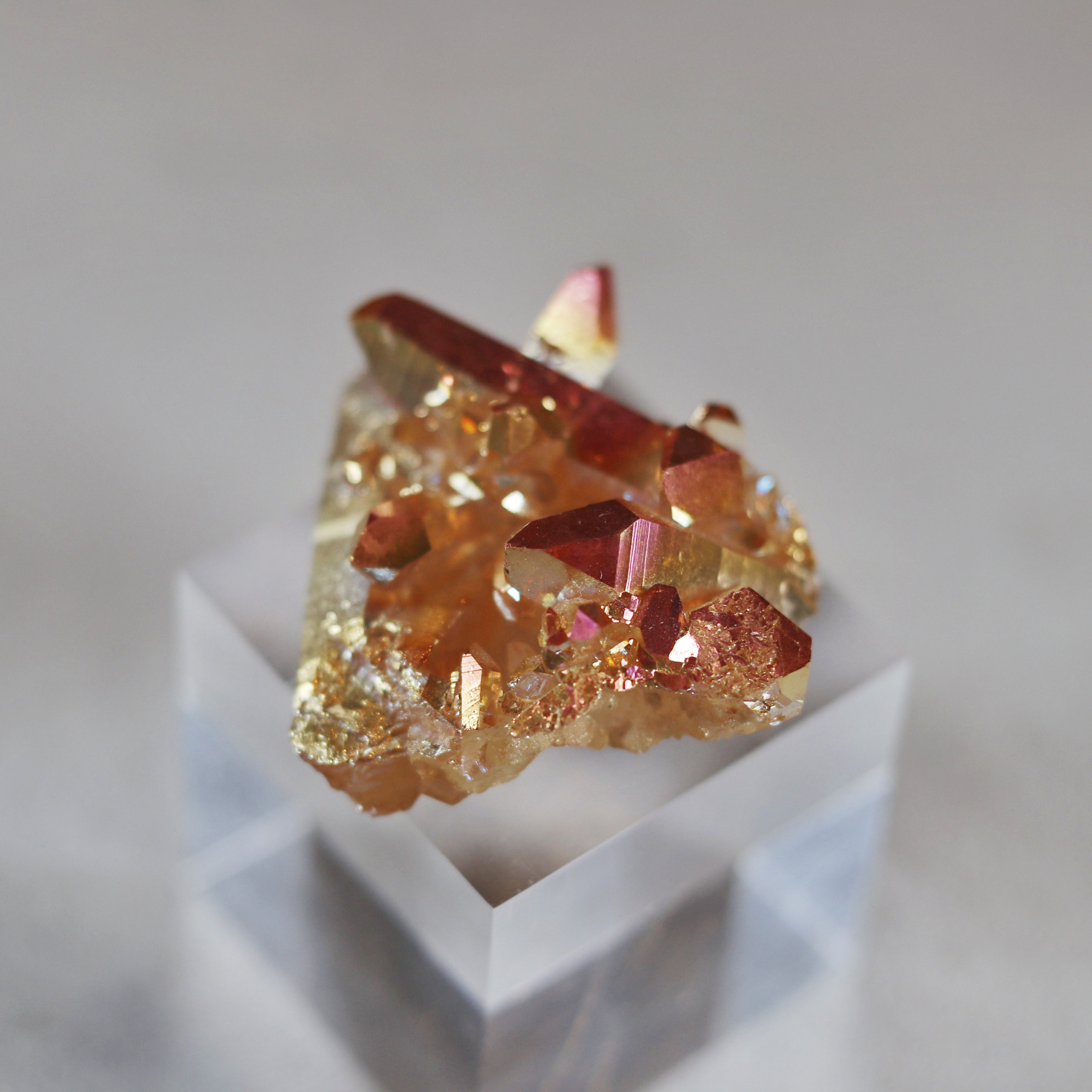 Sunset Aura Quartz Cluster - B